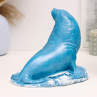 Фигура "Морской котик" 18х16х16см, серо-голубой - Фото 3