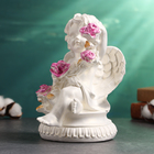Фигура "Ангел с розами большой" 17х13х21см, перламутровый - Фото 2