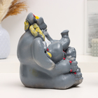 Копилка "Слониха с бантом" 20х20х20см, серая - фото 23431342