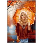 Алмазная мозаика без подрамника «Осенняя прогулка» 25 × 35 см, 37 цветов - фото 298628979