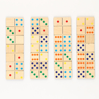 Домино деревянное «Цветное» 28 фишек 50х25 мм - фото 23423062