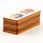 Домино деревянное «Животные» 28 фишек 60х27 мм - фото 23589071