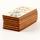 Домино деревянное «Зверята» 28 фишек 60х27 мм - фото 8544592