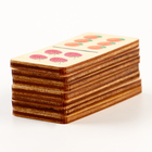 Домино деревянное «Фрукты и ягоды» 28 фишек 50х25 мм - Фото 3