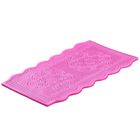 Силиконовый коврик для айсинга Доляна «Витраж», 23×15×0,5 см, цвет розовый - Фото 2