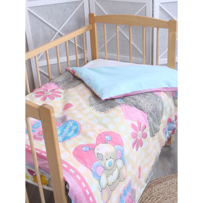 

Пододеяльник Mona Liza Kids «Мишка на сером», бязь, размер 110x145 см