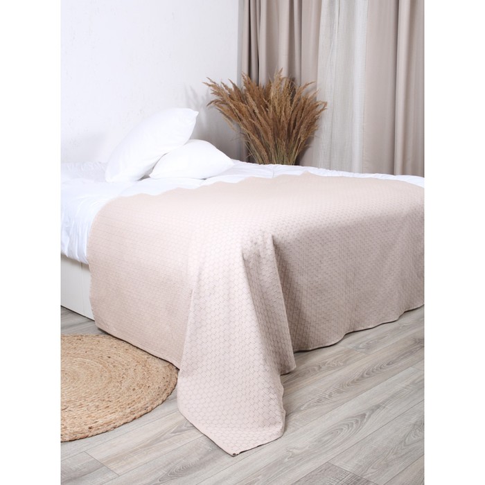 Покрывало вафельное Nature beige, размер 150x200 см - Фото 1
