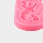 Молд для заливки «Узор», силикон, 18×6×0.5 см, розовый - Фото 4