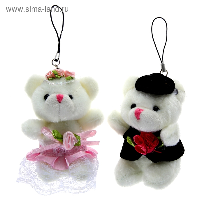 Мягкая игрушка-подвеска "Свадьба" виды МИКС - Фото 1