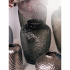 Декоративная ваза из дымчатого стекла, 16,5×16,5×22 см, цвет серый - Фото 5