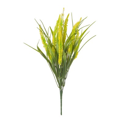 Искусственный цветок «Вереск», высота 40 см, цвет жёлтый