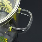 Кастрюля из жаропрочного стекла «Мимоза», 1300 мл - Фото 2