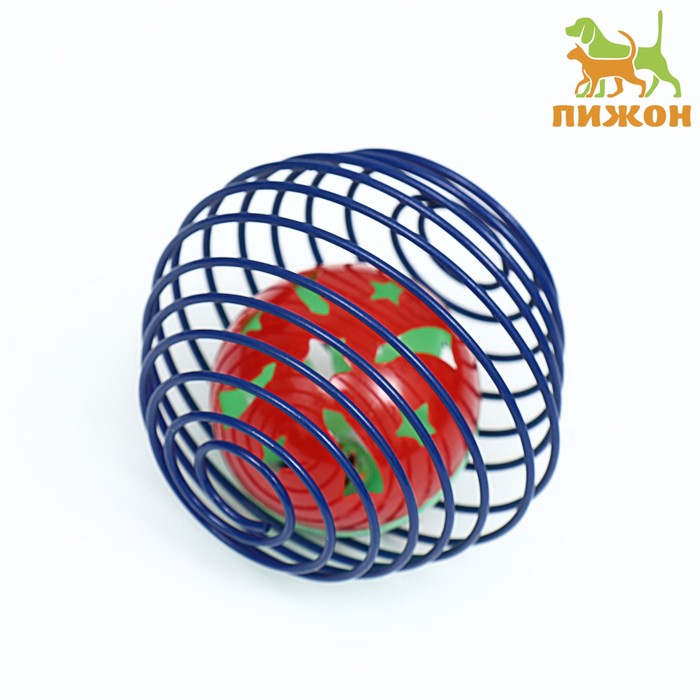 Игрушка «Мяч в пружинном шаре», 6 см - Фото 1