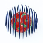 Игрушка "Мяч в пружинном шаре", 6 см - фото 8523365