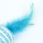 Игрушка-погремушка "Конфетка", 6,5 х 3,5 см, голубая - Фото 4