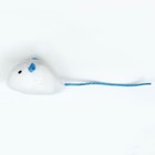 Игрушка для кошек "Мышь с кошачьей мятой", 5 см, белая - фото 8523397