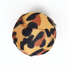 Мяч текстильный "Леопард", 4 см, микс цветов - Фото 2
