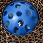 Шарик-когтеточка с бубенчиком, 5 см, синий - фото 8544619