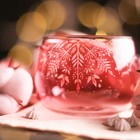 Новый год. Кружка новогодняя стеклянная «Розовая сказка», 400 мл - фото 4494926