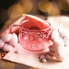 Новый год. Кружка новогодняя стеклянная «Розовая сказка», 400 мл - фото 4494925