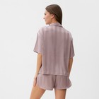 Пижама женская (рубашка и шорты) KAFTAN "Полоса" размер 44-46, розовый - Фото 5