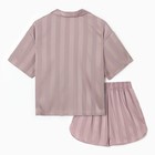 Пижама женская (рубашка и шорты) KAFTAN "Полоса" размер 48-50, розовый - Фото 13