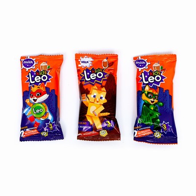 Батончик белковый LeoKids с молоком, какао и витамином D, 25 г