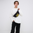 Набор 2 в 1, рюкзак с карманом 33*13*37, поясная сумка, цвет черный - фото 23423158