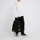 Набор 2 в 1, рюкзак с карманом 33*13*37, поясная сумка, цвет черный - фото 23831880