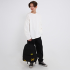 Набор 2 в 1, рюкзак с карманом 33*13*37, поясная сумка, цвет черный - фото 23831881