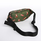 Набор 2 в 1, рюкзак с карманом "Лисы", поясная сумка, цвет зеленый - фото 23423169