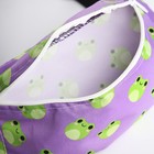 Рюкзак школьный детский для девочки «Лягушки», поясная сумка, цвет фиолетовый - фото 11090761