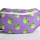 Рюкзак школьный детский для девочки «Лягушки», поясная сумка, цвет фиолетовый - фото 11090758