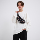 Набор 2 в 1, рюкзак с карманом "Утки", поясная сумка, цвет черный - фото 23423210