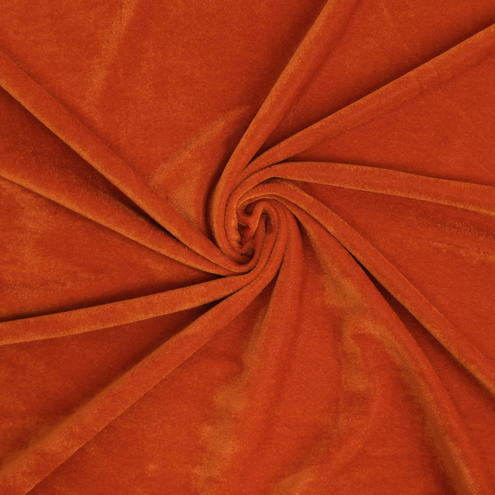 Лоскут «Велюр», на трикотажной основе, красный 100 × 180 см, 80% хлопок, 20% п/э