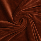Лоскут «Велюр», на трикотажной основе, коричневый 100 × 180 см, 80% хлопок, 20% п/э - фото 320788732