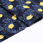 Лоскут для рукоделия, х/б, совы на синем, 100 × 50 см - Фото 3