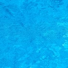 Лоскут, плюш с блестящим узором, голубой, 100 × 150 см, 100% п/э - Фото 2