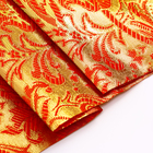 Лоскут «Парча», красный с золотыми узорами, 50 × 50 см - фото 8523461