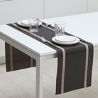 Дорожка на стол Magistro «Рона», 30×150 см, чёрная 9730723