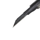 Нож канцелярский 9мм металл + лезвие, 5 штук черных, TOP - фото 8629420