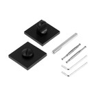 Завертка дверная к ручкам LOCKLAND PRO, цвет черный - Фото 1