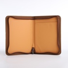 Папка для документов, с ручкой, формат А5, 18×1.5×25 см, тёмно-коричневая - Фото 6