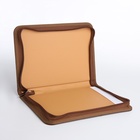 Папка для документов, с ручкой, формат А5, 18×1.5×25 см, тёмно-коричневая - Фото 5