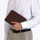 Папка для документов, с ручкой, формат А5, 18×1.5×25 см, тёмно-коричневая - Фото 7