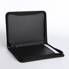 Папка для документов, А5 формат, 18.5×2×24.5 см, чёрная/коричневая - Фото 4