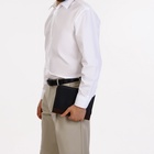 Папка для документов, А5 формат, 18.5×2×24.5 см, чёрная/коричневая - Фото 3