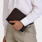 Папка для документов, формат А5, 18.5×2×24.5 см, коричневая/чёрная - Фото 6