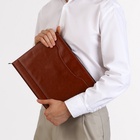 Папка для документов, формат А4, 25.5×2.5×34 см, рыжая - Фото 6