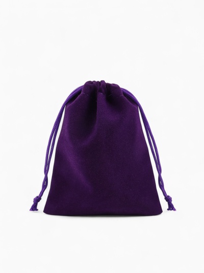 Мешочек бархатный, 10×12 см, фасовка 50 шт., фиолетовый